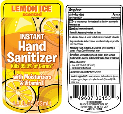 label - 1.8 oz Hand Sanitizer lemon